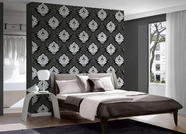 Wandgestaltung mit Tapete - Schlafzimmer